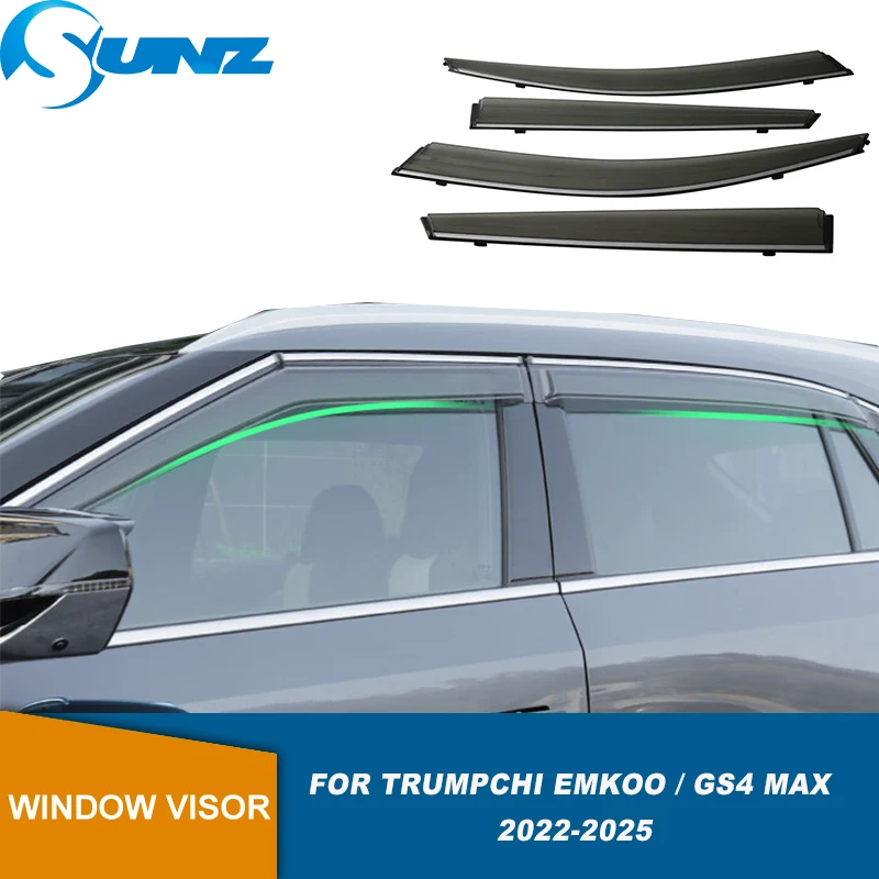 

Side Window Visor For Trumpchi Emkoo / Trumpchi GS4 MAX 2022 2023 2024 2025 Weathershield Sun Rain Guard Car Window Deflector