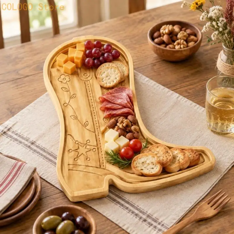 Decorative Western Boot Trays for Candy and Holiday Table Displays D0LD