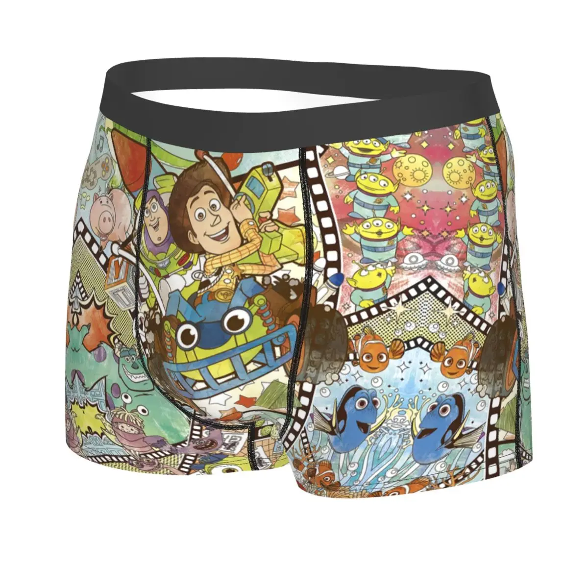 Custom Toy Story Collage Underwear Men Printed Boxer Shorts Panties Briefs Soft Underpants