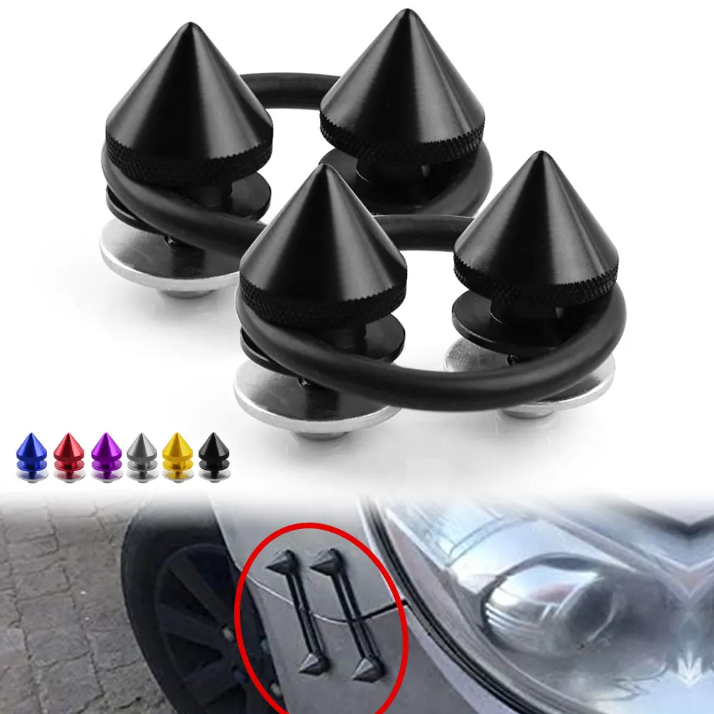 

Car Bumper Trunk Hatch Lids Universal Aluminum Release Fasteners Attachment Fastener Washers Spike Quick Release Fasteners