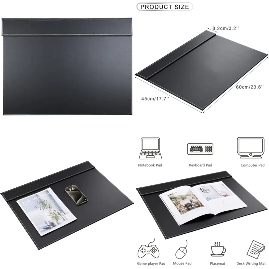 

Ultra-Smooth PU Leather Desk Pad and Mat Office Desk Drawing and Writing Board A3/ A4 File Paper Clip Table Protector Mat on To