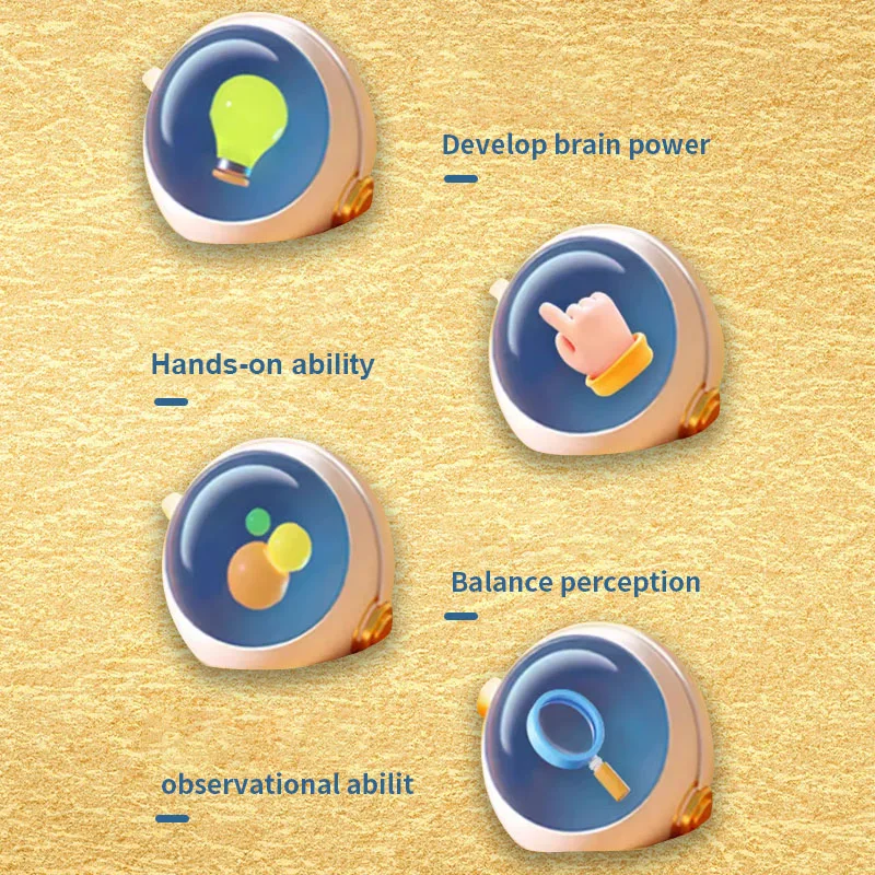 宇宙飛行士の創造的なバランスツリーおもちゃ バランスボード 卓上パーティー 面白い親子インタラクティブゲーム 積み木おもちゃ