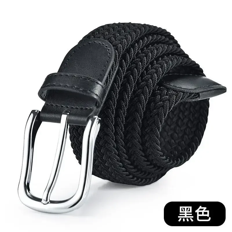100 см 110 см 120 см новый дизайн, высокое качество, мужской повседневный ремень с тканой пряжкой, эластичный холст, универсальные женские брюки, универсальный смысл
