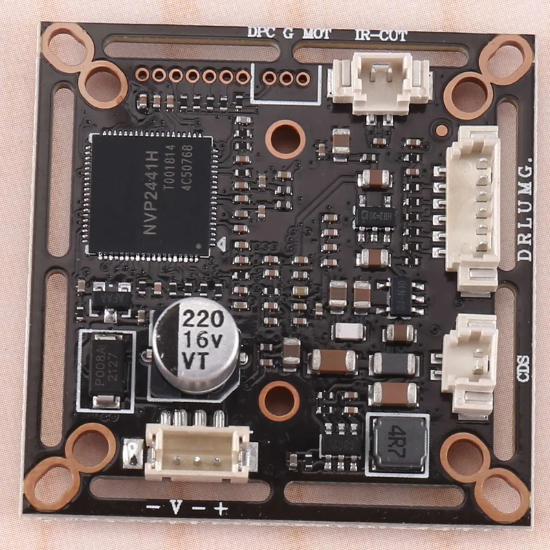 Carte PCB de technologie de caméra de vidéosurveillance Starlight, faible éclairage, 0,0001 lux, NVP2441 + IMX323 HD, 4 en 1, AHD TVI CVI CVBS, 2MP