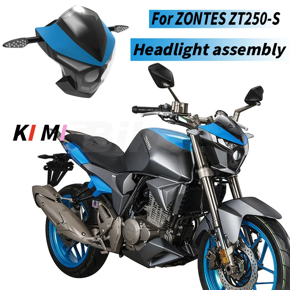 

Headlight assembly hood hood assemblyFor ZONTES Ghost ZT250-S Modified BK1300 big row motorcycle