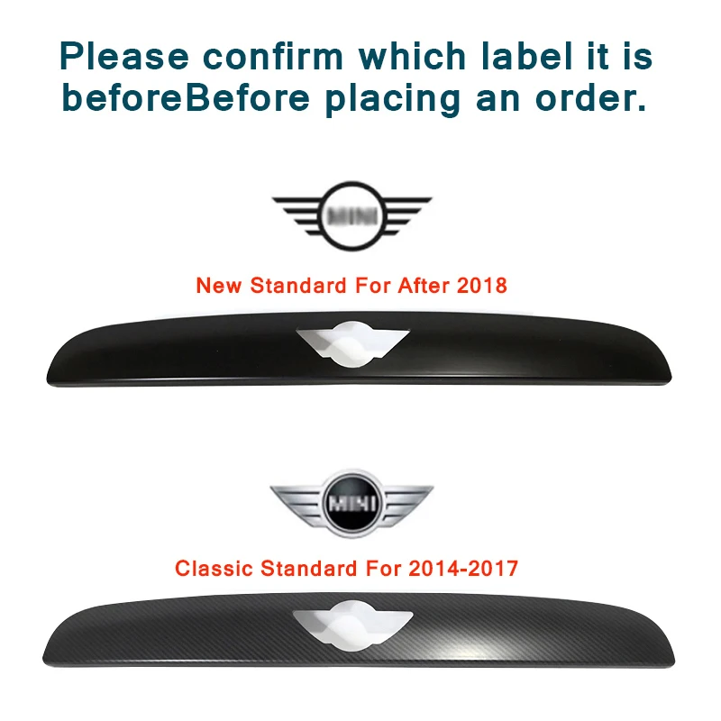 Rear Door Trunk Decoration Strip Cover Case Sticker Protector Decor For Mini Cooper Hatchback F55 F56 F57 Car Styling Accessory