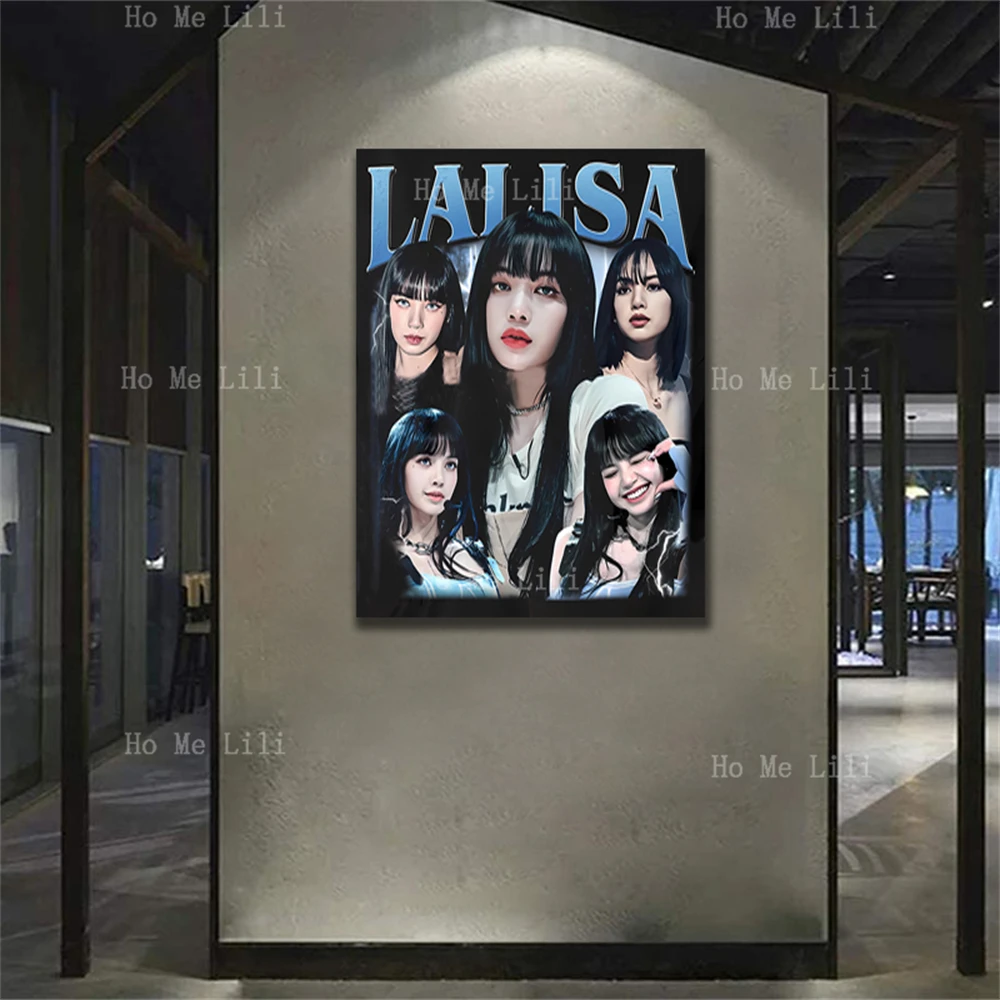 Idol Group Lalisa Kpop Sexy Beauty Female Team Canvas Wall Art Print Painting Home Decor