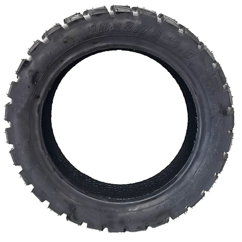 10X2.70-6.5 Inner and Outer Tire Electric Scooter Balance Car Tire Off-Road Tubeless Tire Black 700G