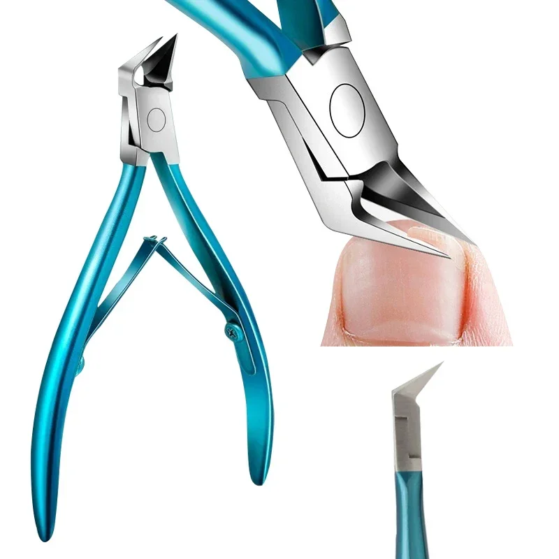 Nail Cutter Profesional Ingrown Toenail Scissors Cuticle Nippers Dead Skin Removal Nail Clipper  Stainless Steel Pedicure Tool