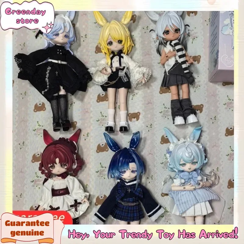 

New Genuine Come4free 1/12 Bjd Blind Box Bonnie Meteorological Star Language Series Kawaii Rabbit Bjd Desktop Articulated Figure