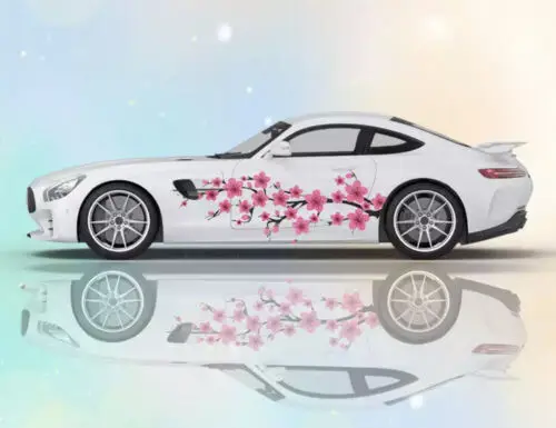 

Sakura Large Die-cut Livery Sticker Pack JDM Tuner Car Vinyl (Both Sides) 180 CM