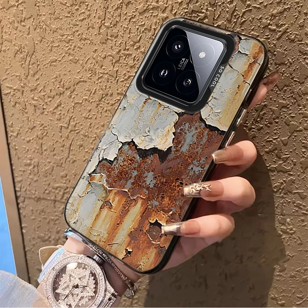 Cracked Paint Rust Texture Phone Case For Xiaomi 17 Pro Max 15 T Pro 14 T Pro 13 T Pro 12 T Pro Mi 11 Lite 5G IMD Soft Cover - view 3