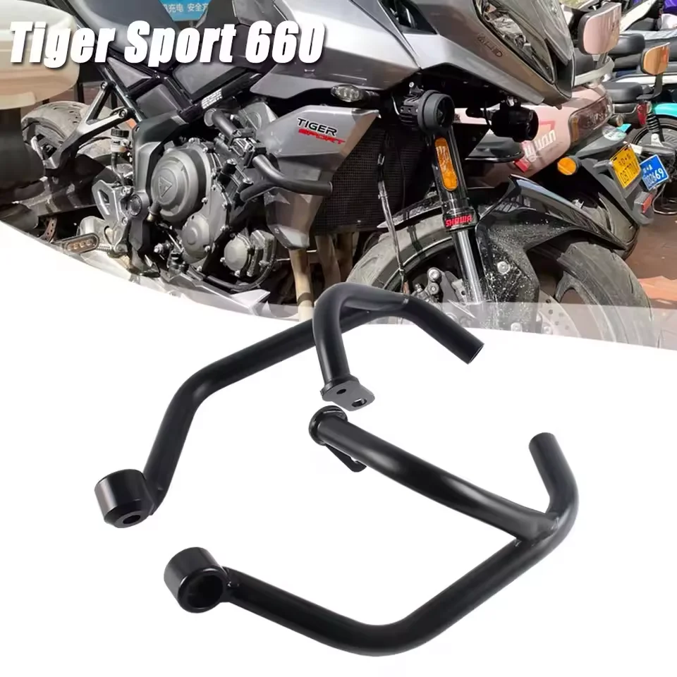 Tiger Sport 660 Motorcycle Front Engine Guard Crash Bars Bumper Frame Protector 21-24 Essential Accessory Accessories