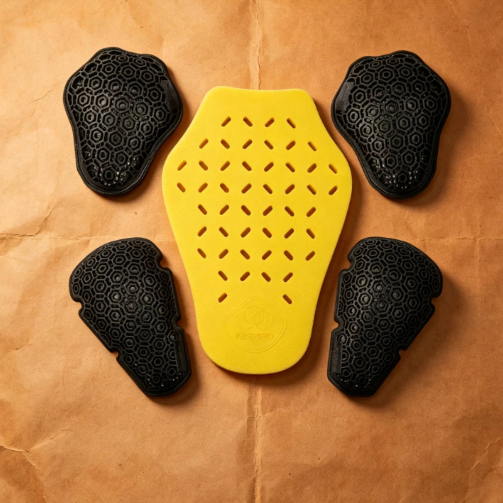 Motorcycle Armor Inserts Breathable Shock Absorbing Slim Protective Pads Set for Motorcycle Riders Jacket