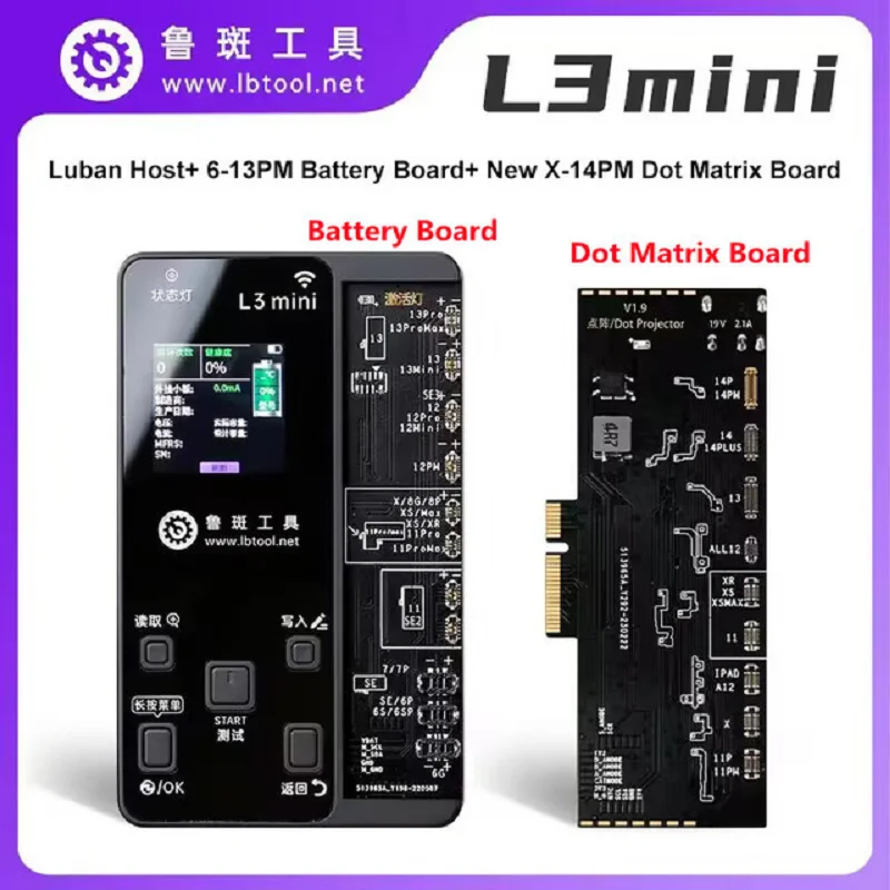 LuBan strumento di riparazione intelligente L3 mini Dot Matrix Flex Cable per iPhone X-13 Dot Projector Read Write Face ID sostituzione