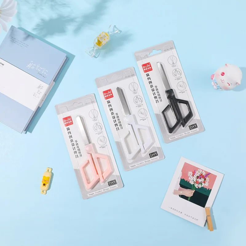 الكورية Instagram نمط الحد الأدنى مقص المكتب المنزلي طالب المتوسطة DIY بها بنفسك حساب اليد ورقة قطع مقص مقص الأعمال #6