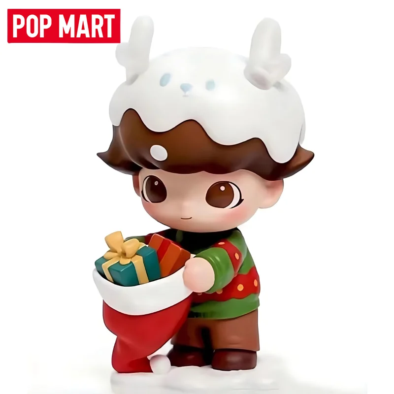 Popmart Dimoo Christmas Gift Elevator Kawaii Action Anime Mystery Figures Cute Model Desk Collection Ornaments Toys and Hobbies