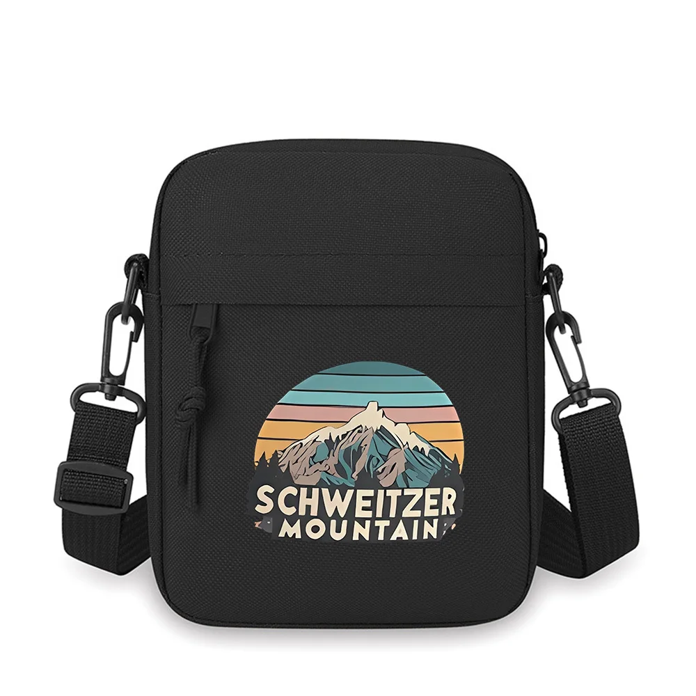 

Mountain landscape sunset graphic nature Men Crossbody Bag Single Shoulder Women Cartoon Anime Film Printing Design Unisex
