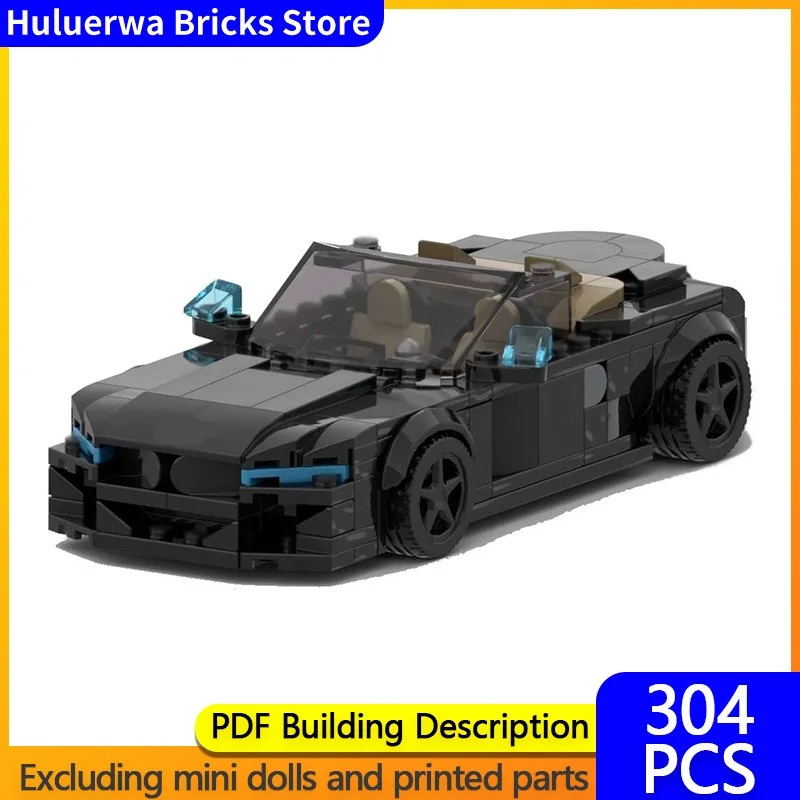 

Speed Hypercar Model MOC Building Bricks Z4 Convertible Sports Car Modular Technology Gifts Holiday Assemble Children Toys Suit