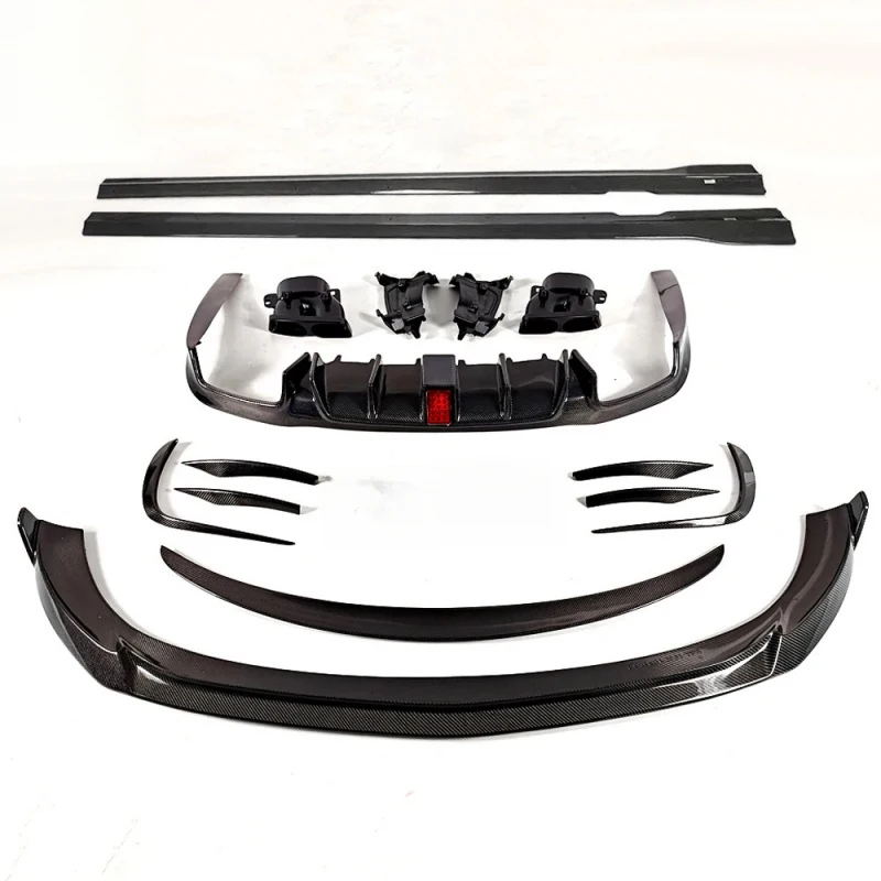 

Premium Car Accessories E-Class W213 LCI Modified Carbon Fiber Body Kit Front Rear Lip Side Skirts Spoiler Mirr Durable