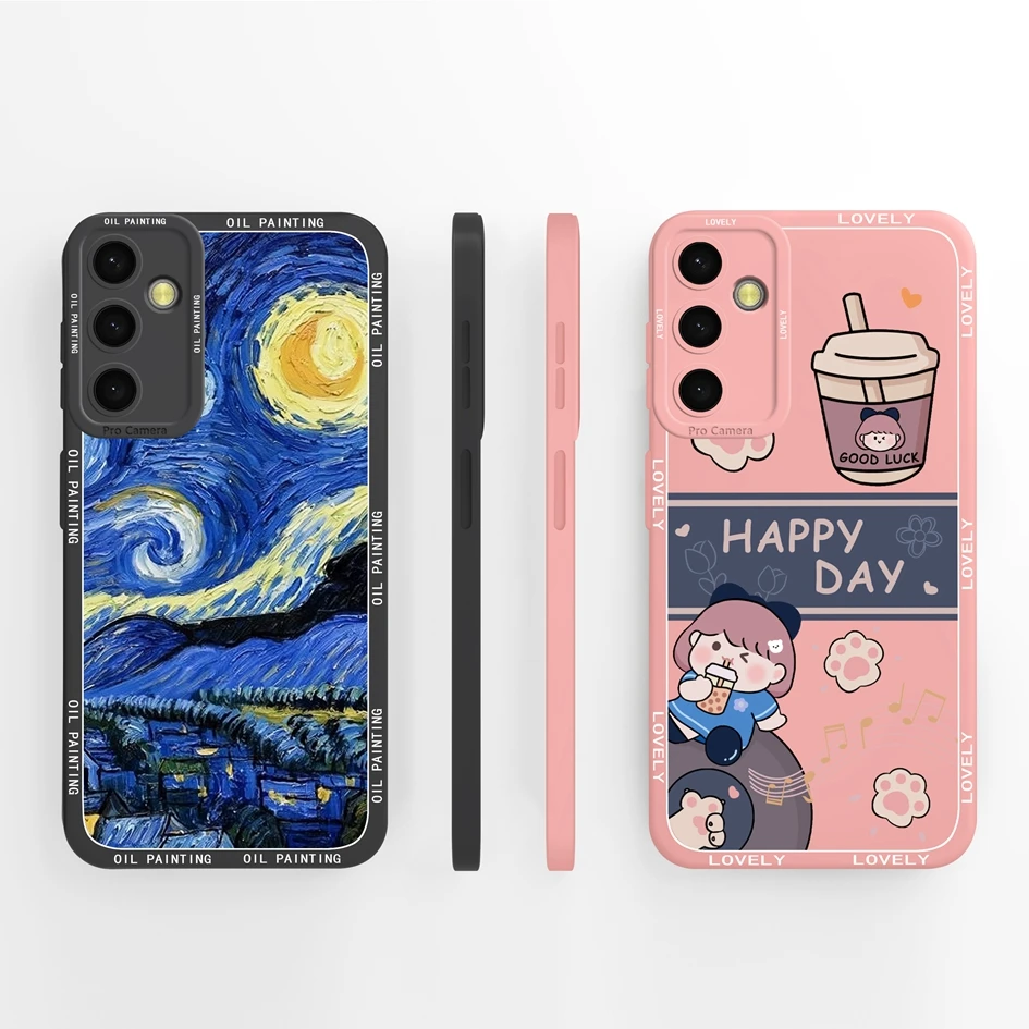 Phone Cases For Samsung S23 FE S23+ Ultra Cover Fashion Popular Matte Soft Silicone Shockproof Bumper For Galaxy S 23 Plus Funda