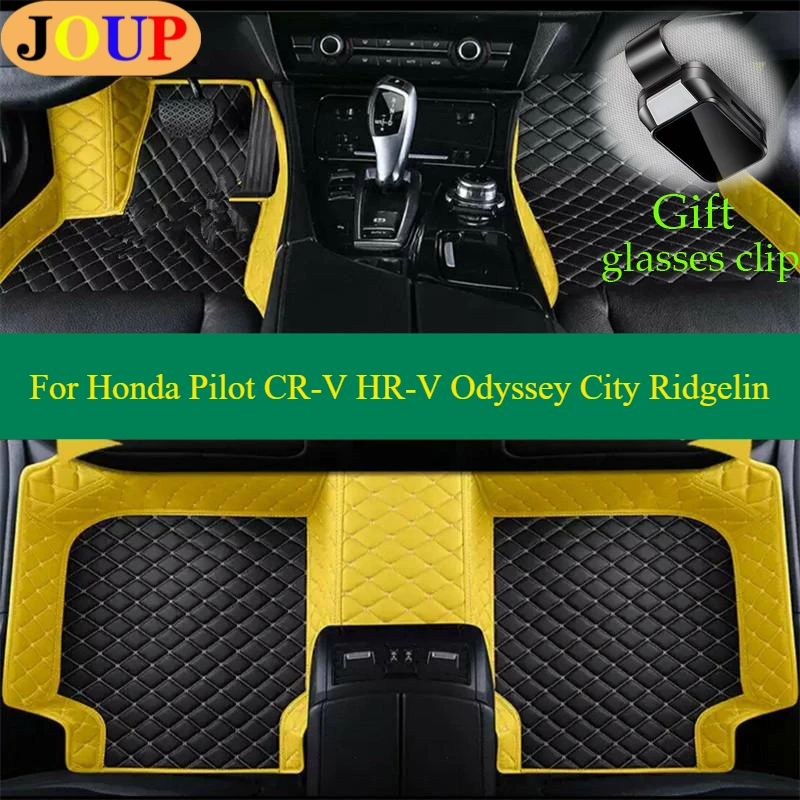 

For Honda Pilot CR-V HR-V Odyssey City Ridgelin Car Foot Mats CoversAccessories Waterproof Custom Luxury Left /Right Hand Drive