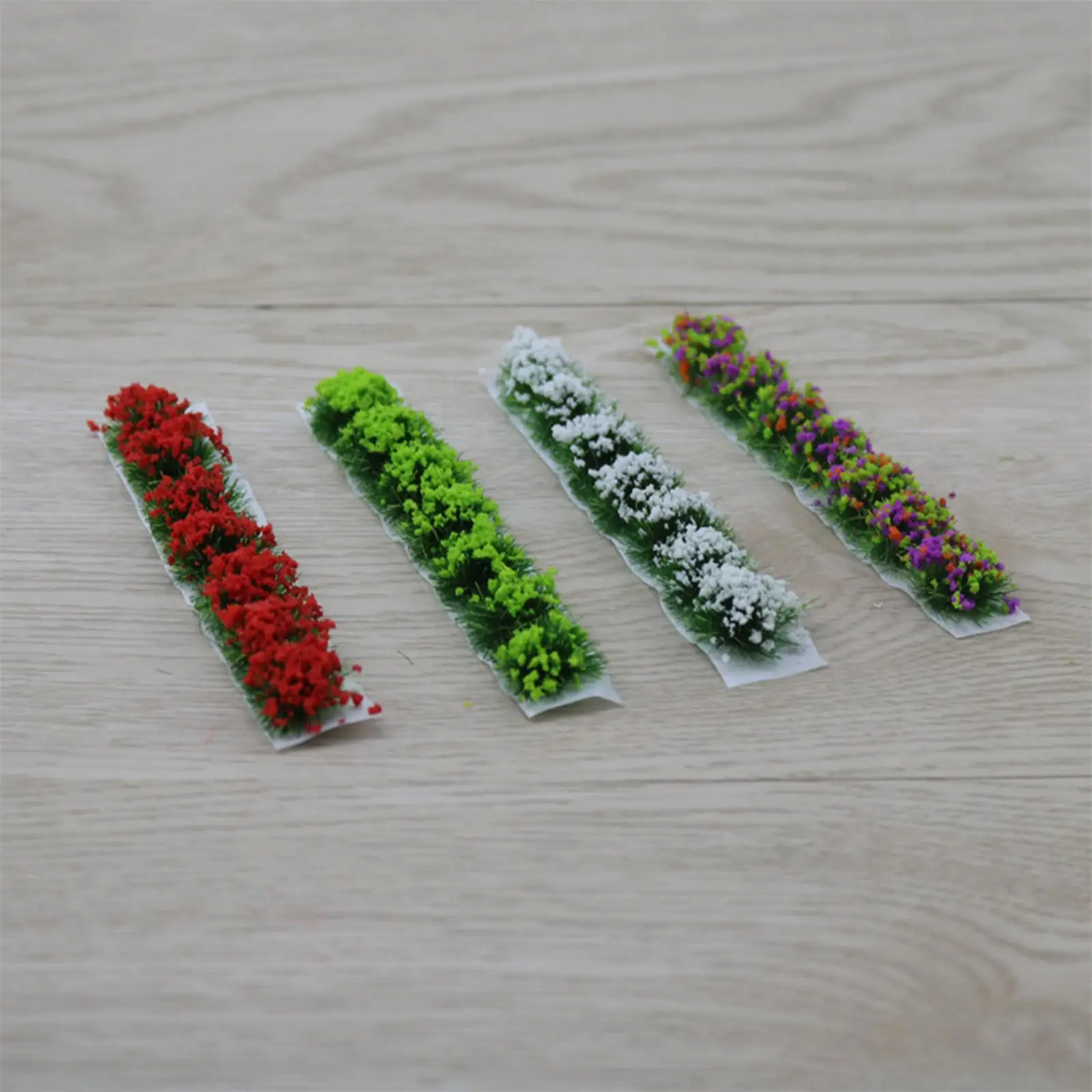 DIY Miniature Grass Tuft Terrain Flower Group Static Scenery Model for Model Railway HO Scale Train Layout Diorama Sand Table