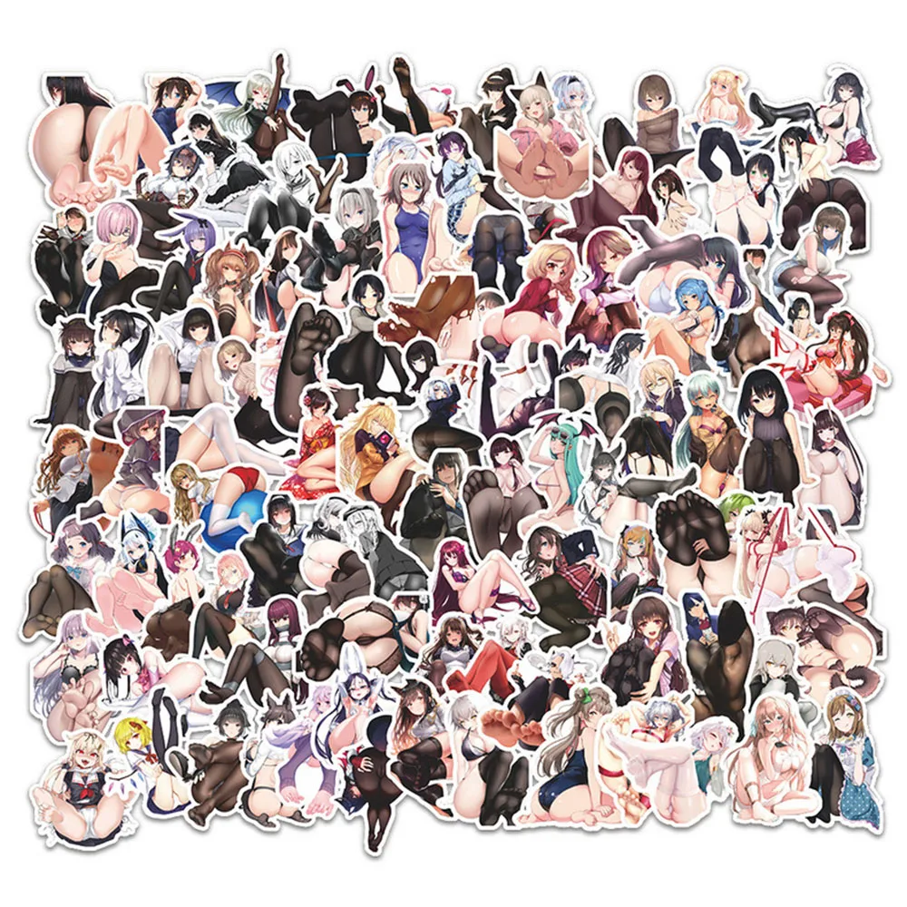 10/50/100PCS  Anime Sexy Girl Foot Stickers Decoration Suitcase Scrapbooking Phone Laptop Guitar Kawaii Sticker Kid Toy Gift