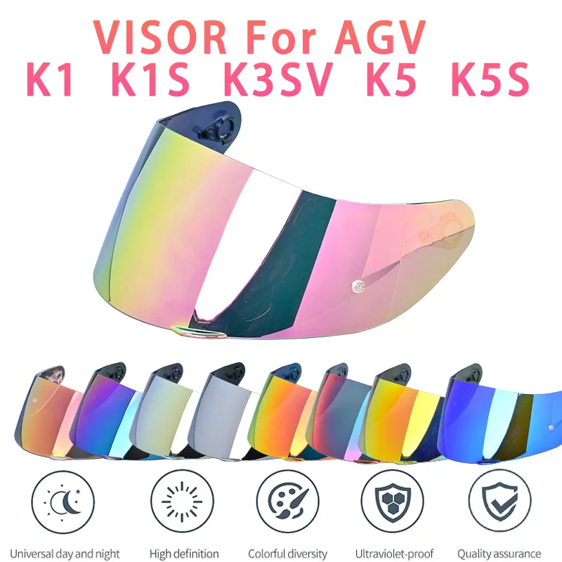 

For AGV K5 K5S K5-S K3SV K1 K1S Compact ST Motorcycle Helmet Visor Lens Shield Glasses Full face Pin Accesorios Para Moto Casque
