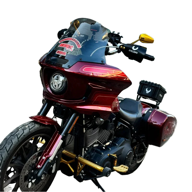 

Подходит для мотоцикла HD Softail ST Style, комплект высокопрочного переднего обтекателя из композитного волокна с 6-дюймовым дымовым лобовым стеклом