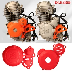 Motorcycle Magnetic Motor Clutch Driver Sprocket Engine Protection Cover For Bosuer BSE M6 J1 X6 ZongShen 300cc CBS300