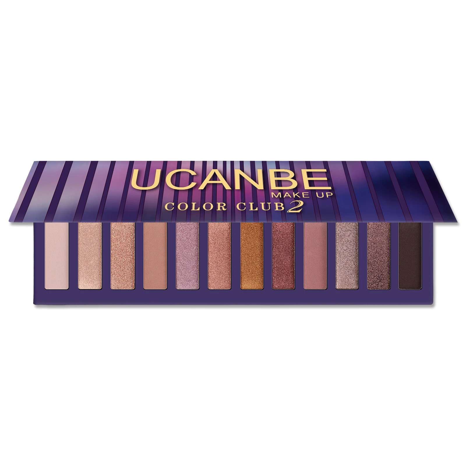 UCANBE 12 Color Eyeshadow Makeup Palette, Naked Nude Eye Shadow, Neutral Matte Shimmer Make Up Pallet - 02