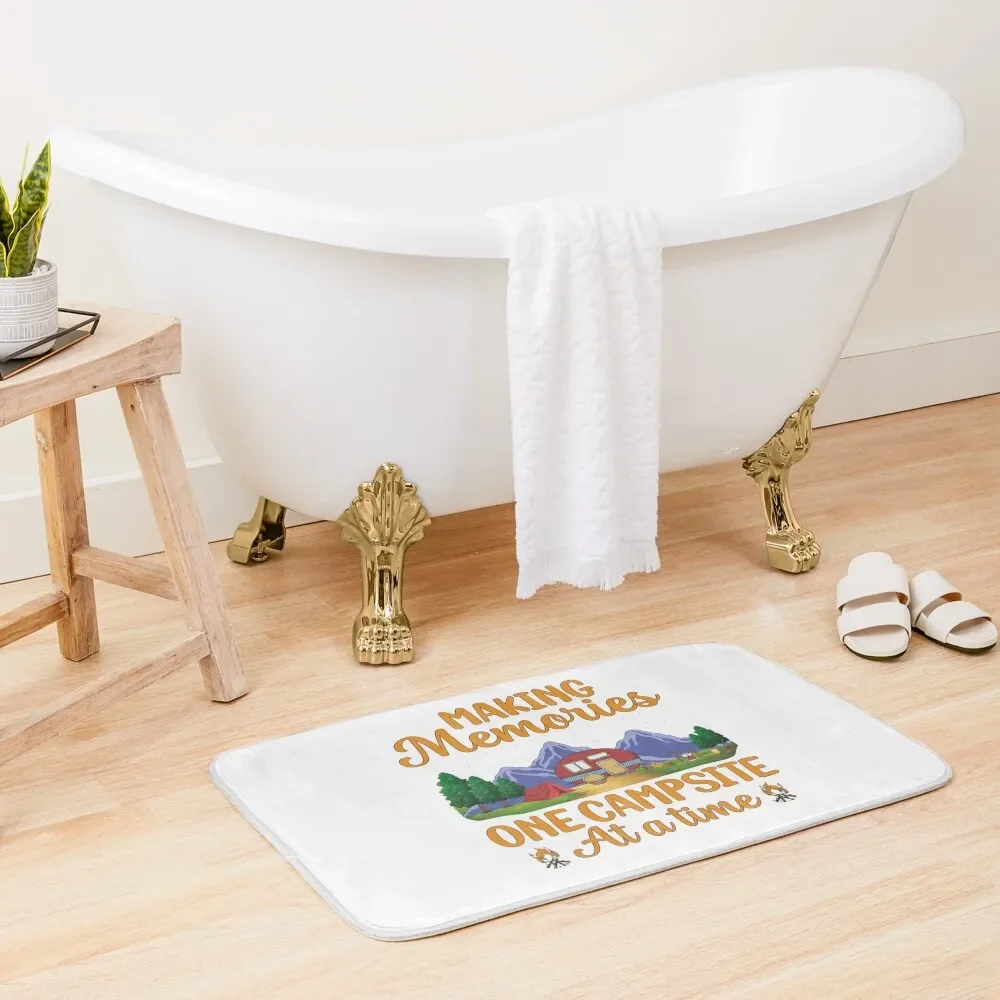 

Making Memories One Campsite At A Time Bath Mat Non-Slip And Washable Kitchen Rugs Living Room Mat