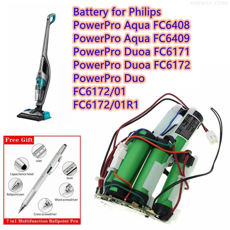 Philips PowerPro Aqua FC6172용 CS 배터리 300003446961, 69-2008-009-211, 69-2008-009-201 추천 및 평가