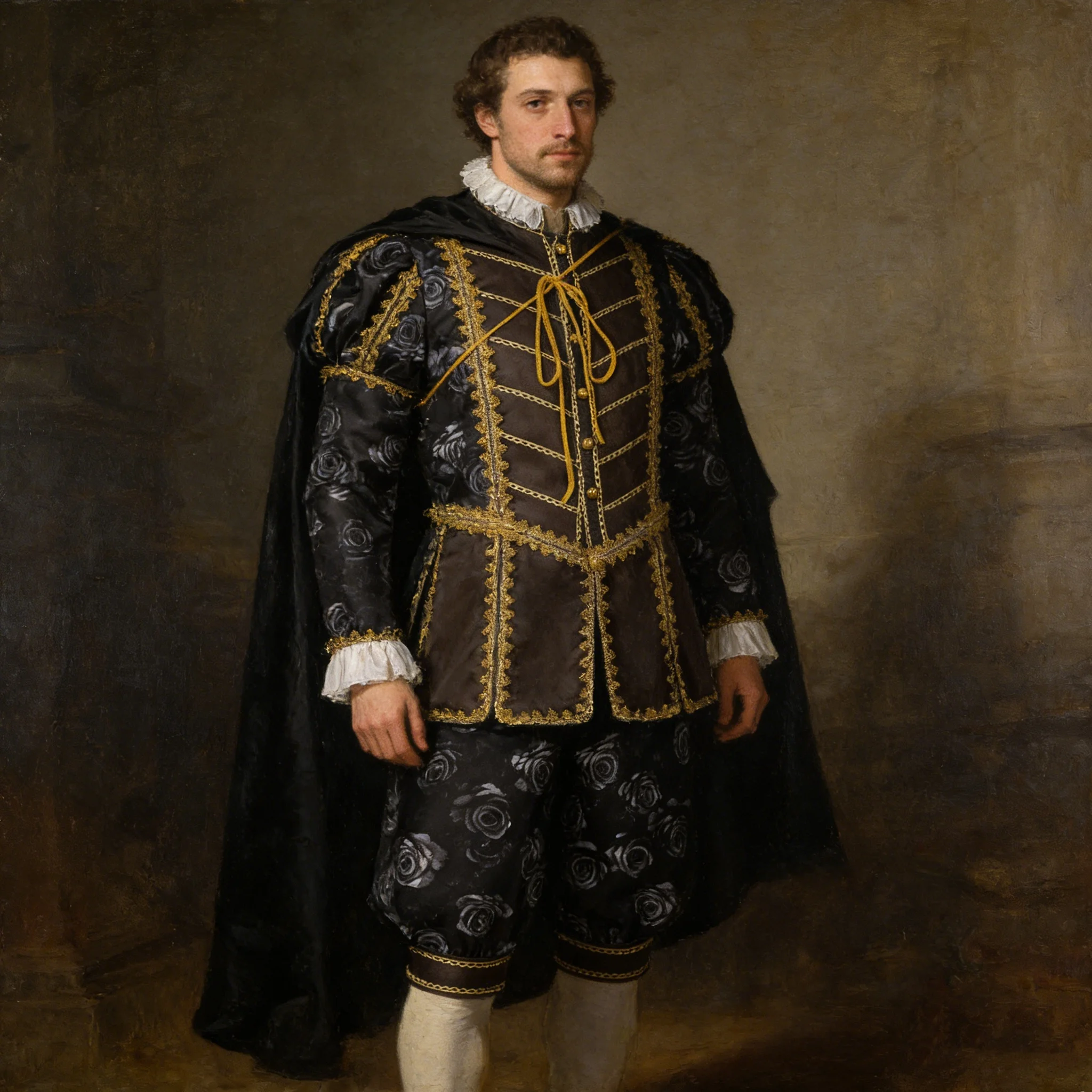 

Винтажный мужской костюм викторианского периода: топ, брюки и плащ (3 предмета) для косплея, представлений и ролевых игр