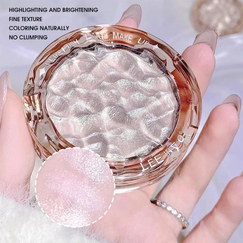 Girl Blush Powder High Gloss Powder Gloss Glitter Pearl Fine Flash Highlight Contour Palette Natural Gloss Contour Lasting Light