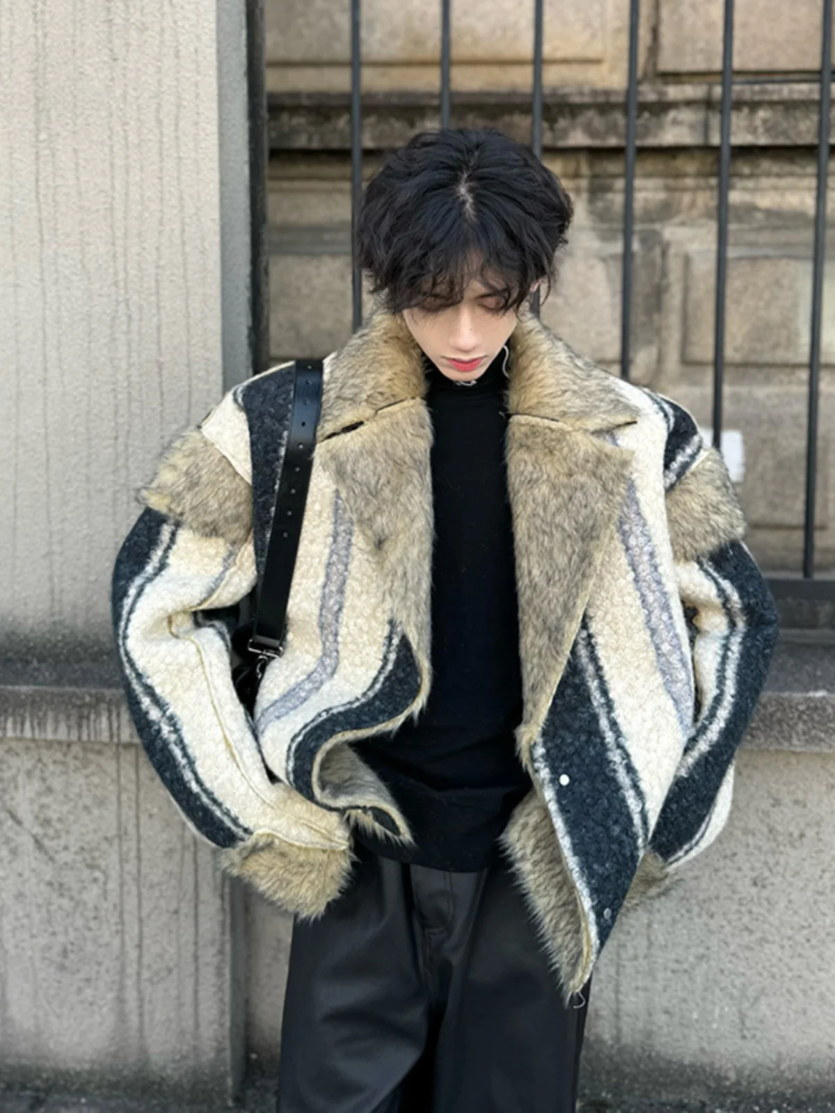 

Мужская двусторонняя куртка-пилот из искусственного меха, осенне-зимняя, класса люкс, для молодежи, для активного отдыха и повседневной носки