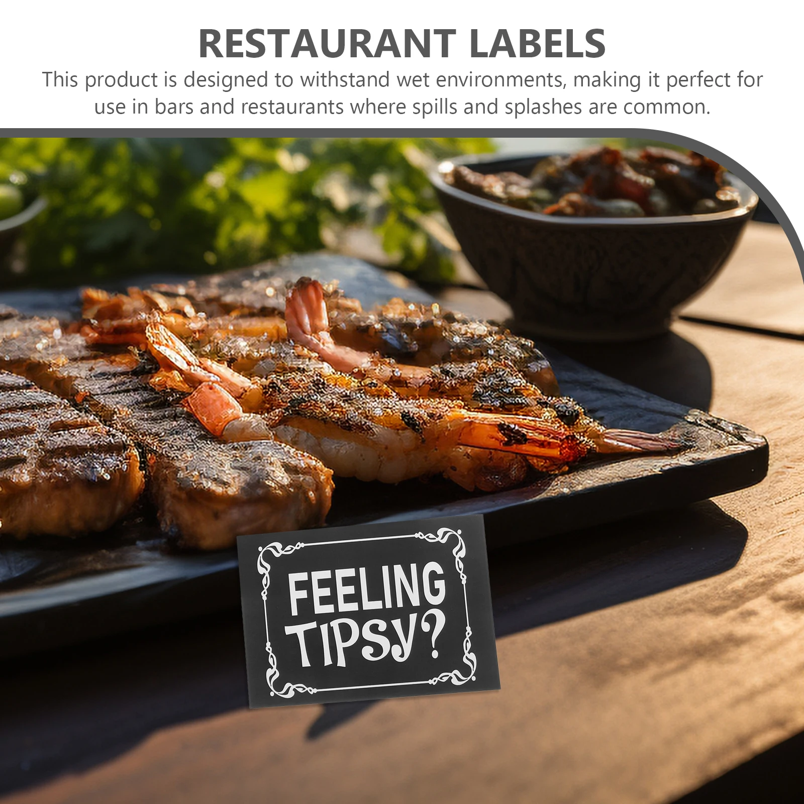 

10 Pcs Feeling Tipsy Stickers Restaurant Labels Self Adhesive Bar Feeling Tipsy Stickers Decorative Decals Folder Tag