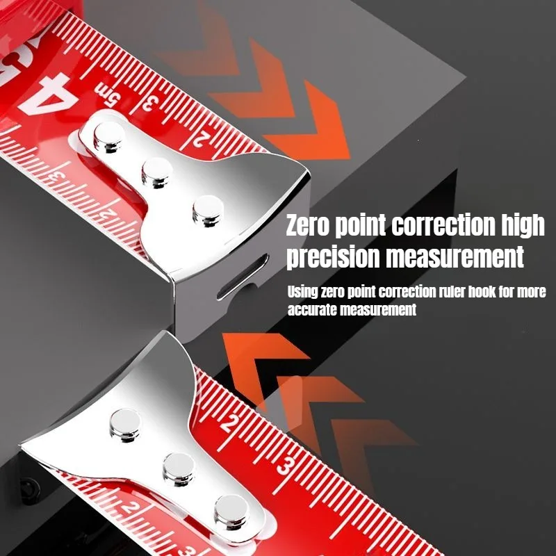 5M Meetlint Intrekbare Rode Hoge precisie 3M 7.5M Meetlint Verdikte slijtvaste Tape Praktische Meetinstrumenten