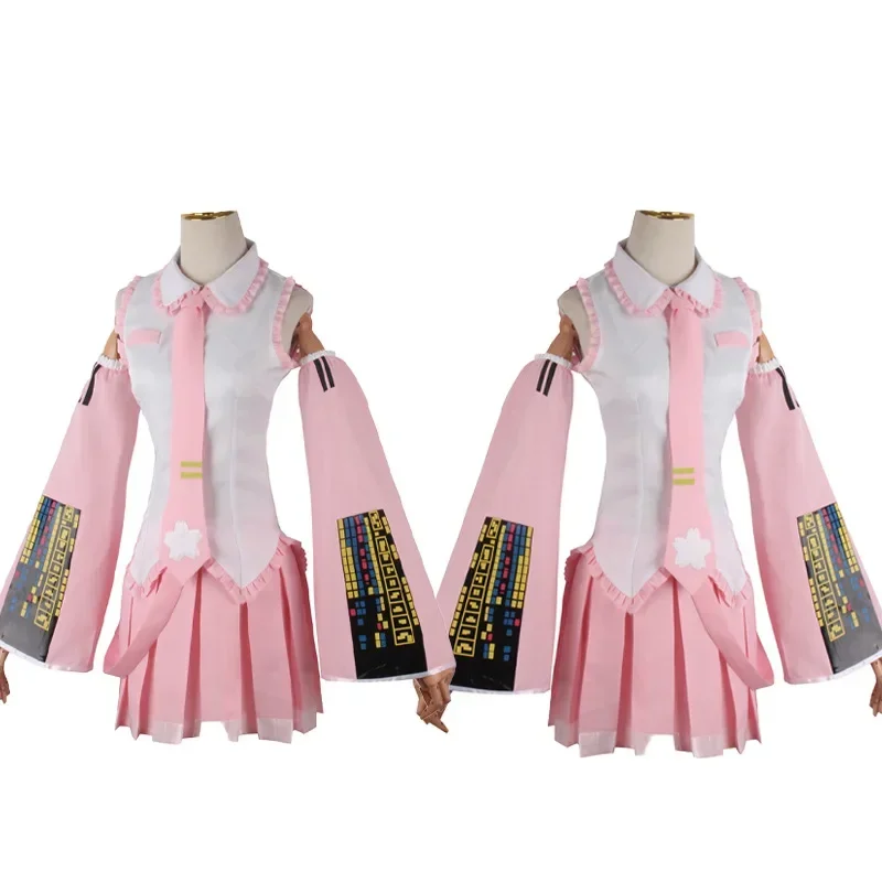 Image of 2026 Rosa Cosplay-Kostüm Performance-Anzug Cos-Anzug Hatsune Regulärer Anzug Perücke Cosplay Mädchen Frühling Sakura Kirsche
