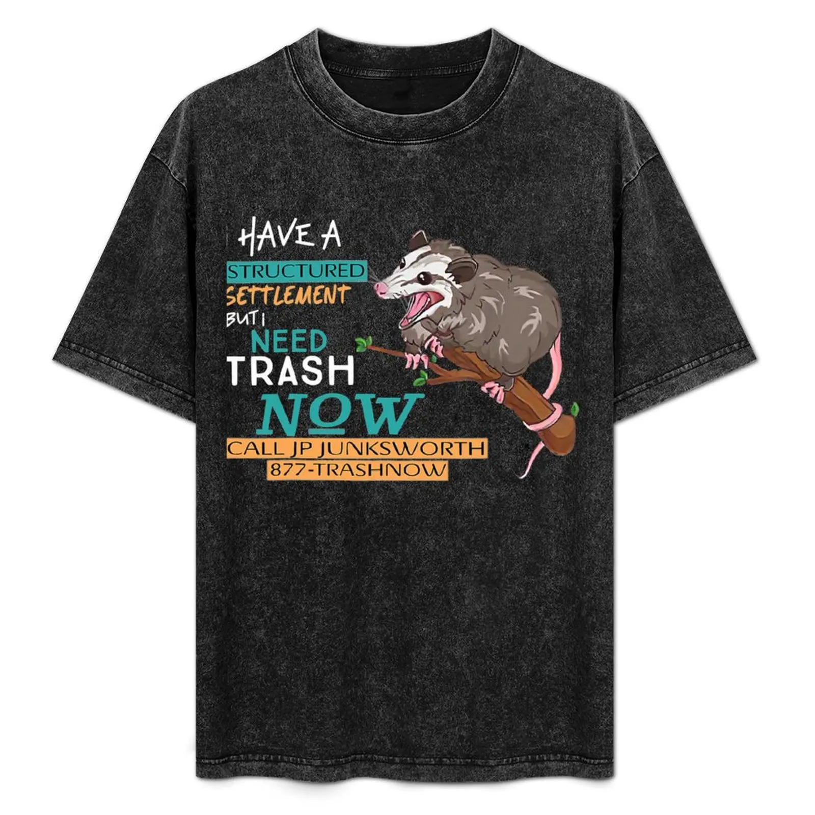 

I Have A Structured Settlement But I Need Trash Now Funny T-Shirt Casual Daily Graphic Tee
