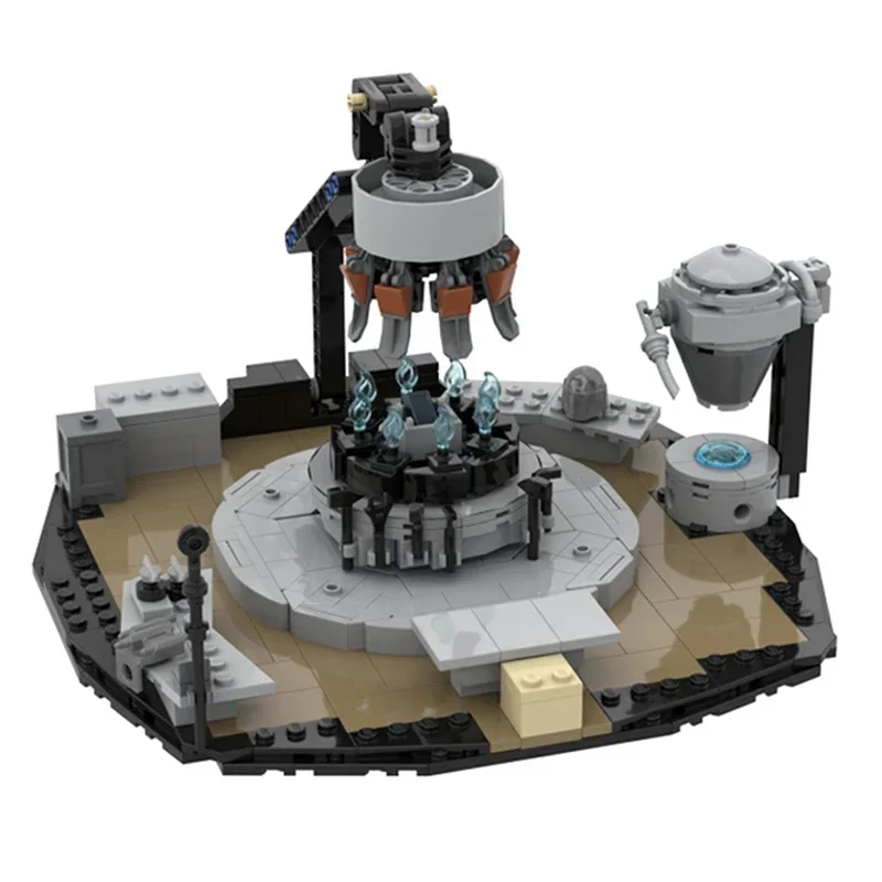 Bloques de construcción de la película Rebel Forge Diorama, Moc, modelo de estrella, bloques modulares, juguetes de Navidad, juegos de bricolaje, montaje, tecnología