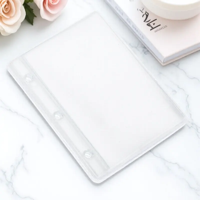 

10Pcs Budget Binder Inserts PP Material Replaceable Loose Leaf Pockets Portable Budget Organizer for Cash Cards Receipts