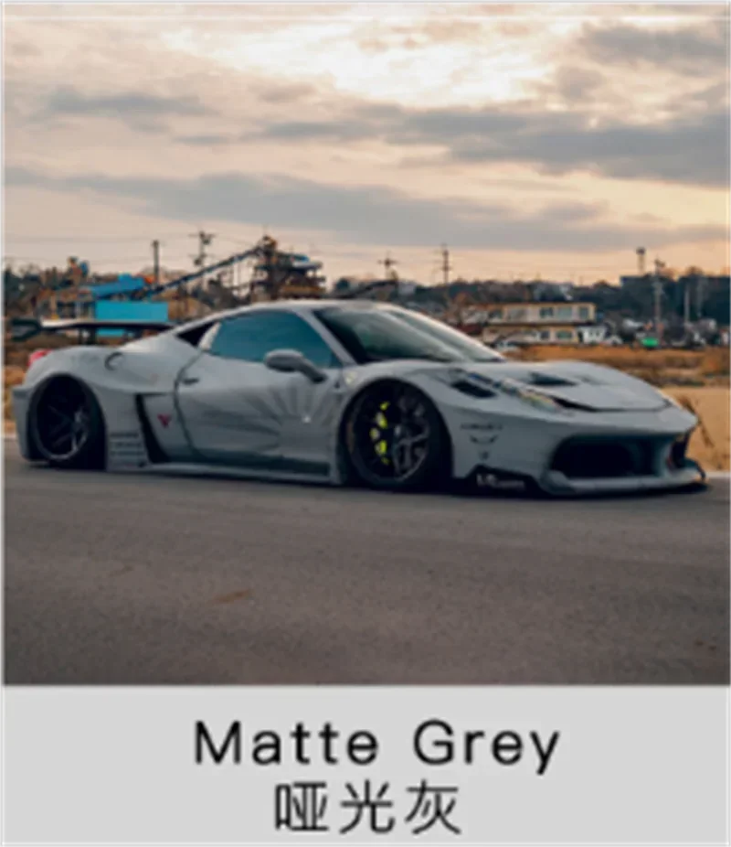 

Flame 1:64 LBWK LB-Silhouette Works 458 GT Kiki GT Wing/Combat Grey Коллекция моделей автомобилей из смолы, миниатюрная коллекция