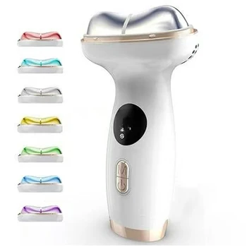7-in-1 Portable Facial Massager Tool 7 Colors LED Therapy for Face and Body Hot & Cold Vibration Thermals Beauty Machine