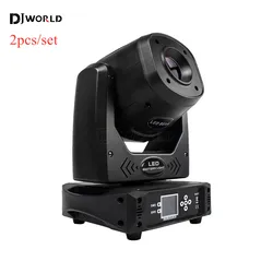2PCS/SET 100W LED Gobo Beam Moving Head Spotlight With 6 Prism 7 Color DMX512 Disco DJ Party Club Bar Stage Effect Lighting