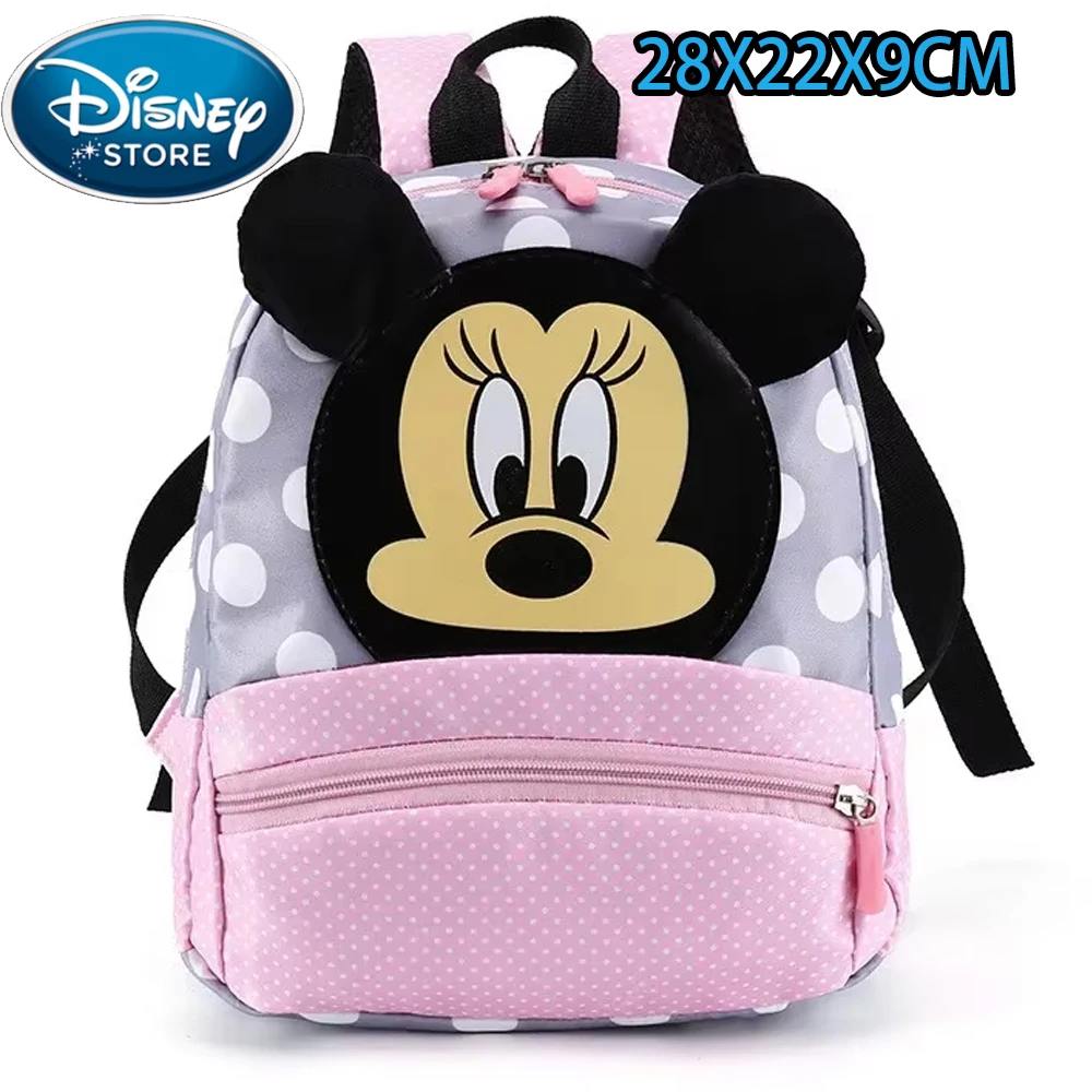 Disney Cartoon Backpack Women\'s Mickey Mouse Donald Duck Pattern Student School Bag Large Capacity Backpack Girls Shoulder Bag