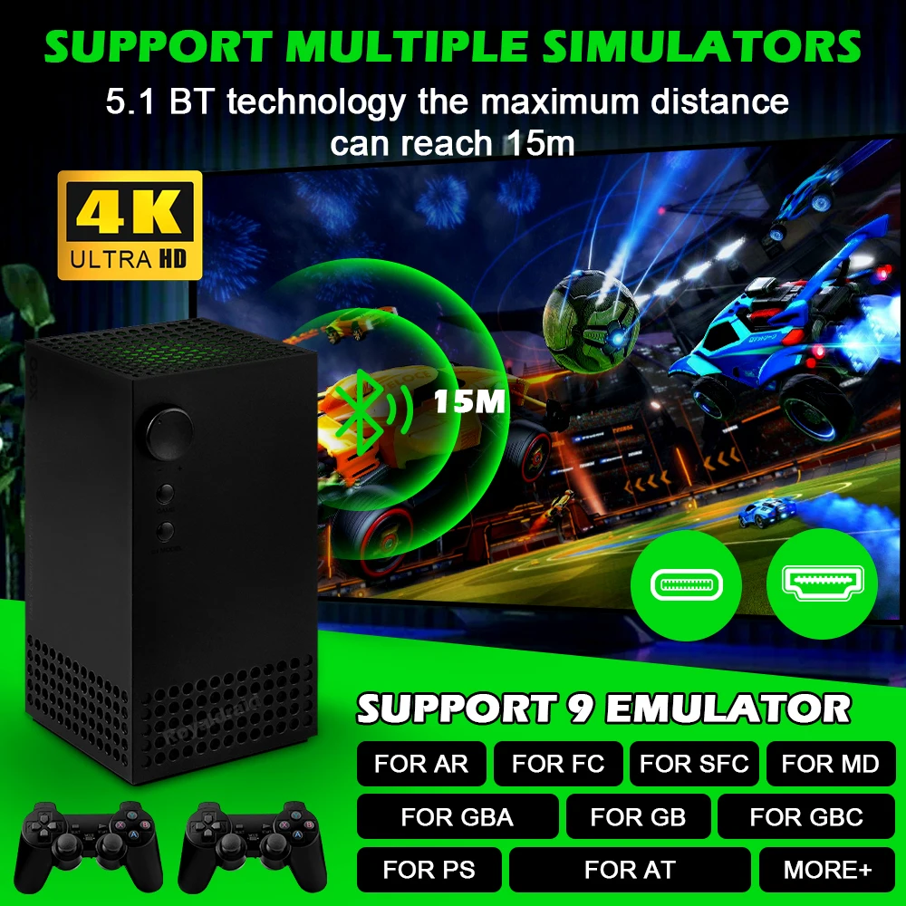 جديد D20 الصوت والفيديو لعبة وحدة التحكم 4K الناتج المزدوج وحدات تحكم لاسلكية 15000 ألعاب ثلاثية الأبعاد ل PS/MA/GB 5.1 BT متوافق HiFi ستيريو