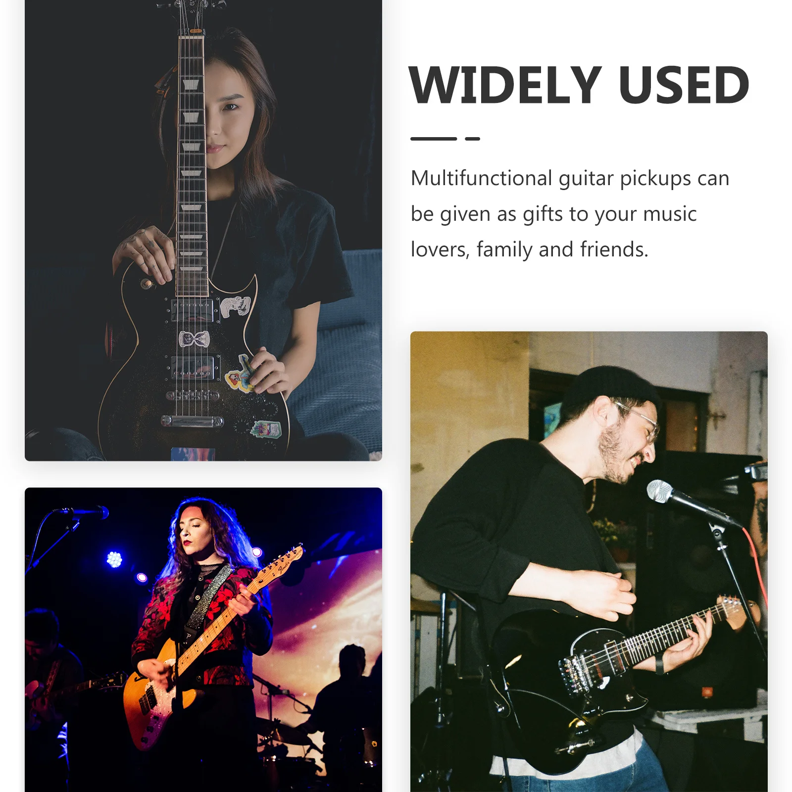 

1Set Guitar Pickup Acoustic Sound Hole Durable Instrument Accessories Volume Tone Adjustment Guitar Pickup Pickup-Piezo Contacts