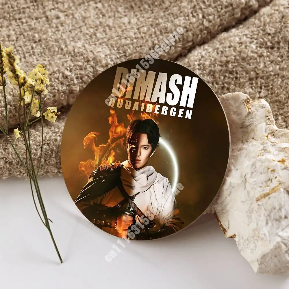Stranger D-Dimash Kudaibergen DiMensions Wooden Cup Mat Espresso Whiskey Soda Water Coaster for Dessert Store